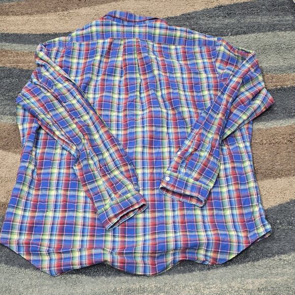 VINTAGE Polo Ralph Lauren Shirt Adult XXL Classic Candy Plaid Mens RL 90s VTG - Picture 4 of 6